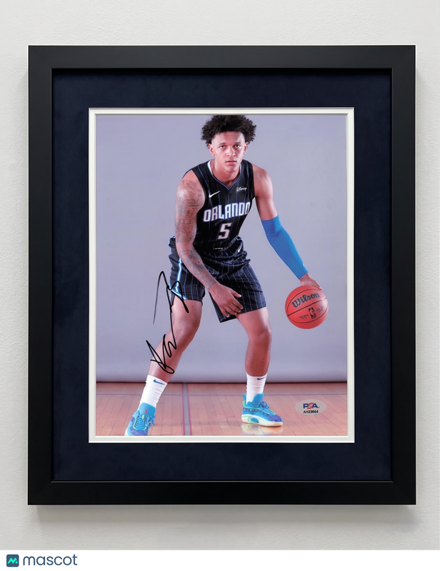 Paolo Banchero Orlando Magic Signed Basketball 8x10 Custom Framed Photo PSA