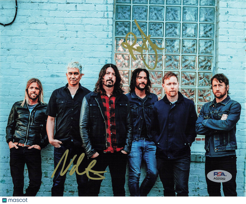 Rami Jaffee and Nate Mendel Signed 8x10 Photo PSA Autographed