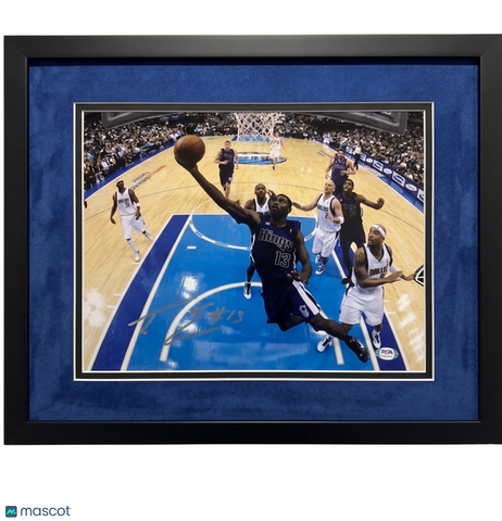 Tyreke Evans Sacramento Kings Signed Basketball 11x14 Custom Framed Photo PSA