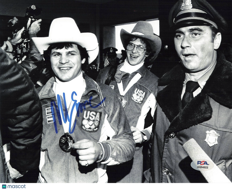 Mike Eruzione signed 8x10 Photo Hockey PSA Autographed
