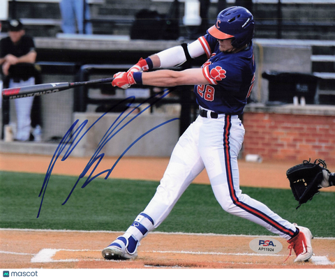 Seth Beer Clemson Tigers Signed 8x10 Photo PSA