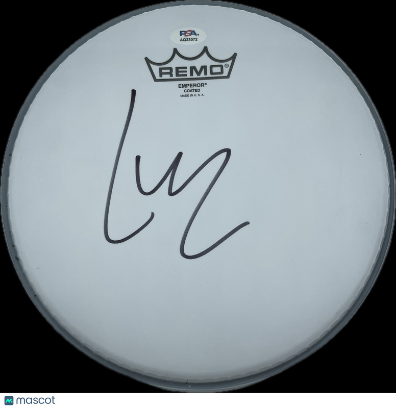 Lars Ulrich Signed Drumhead PSA Autographed Metallica