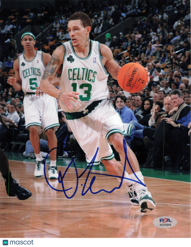 Delonte West Signed 8x10 Photo PSA Boston Celtics