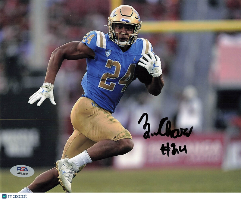 Zach Charbonnet Signed Seattle Seahawks Football 8x10 Photo PSA Autographed