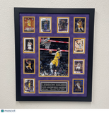 Lebron James 10-Card Custom Display Frame Los Angeles Lakers