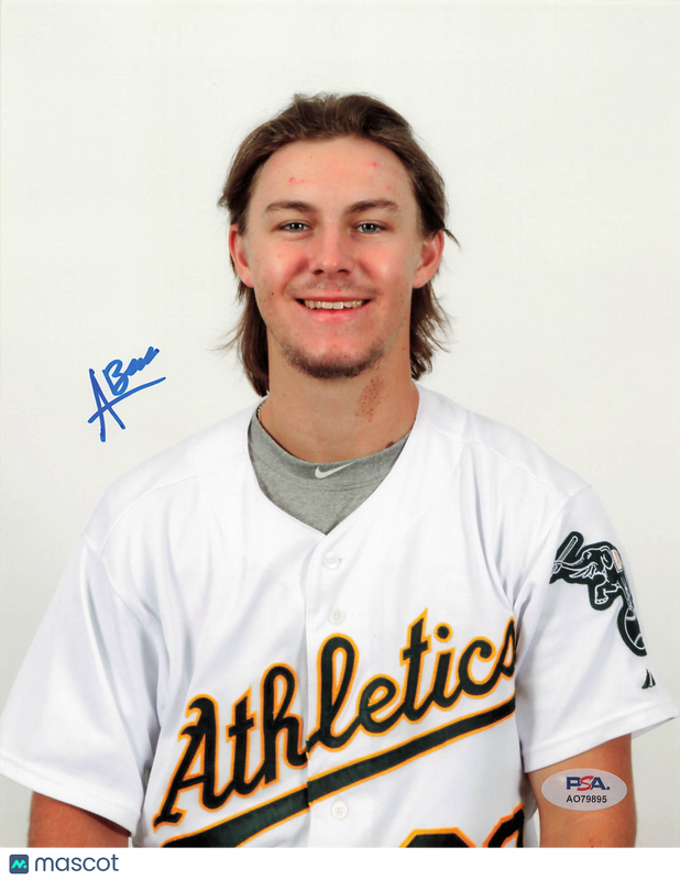 Austin Beck Oakland Athletics Signed 8x10 Photo PSA