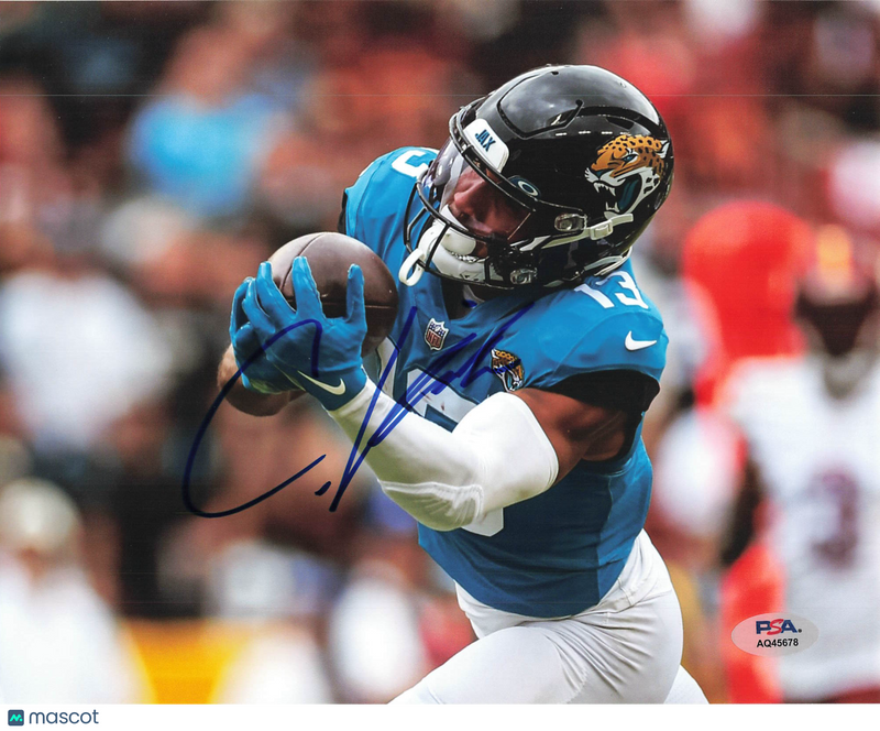 Christian Kirk Signed Jacksonville Jaguars Football 8x10 Photo PSA Autographed