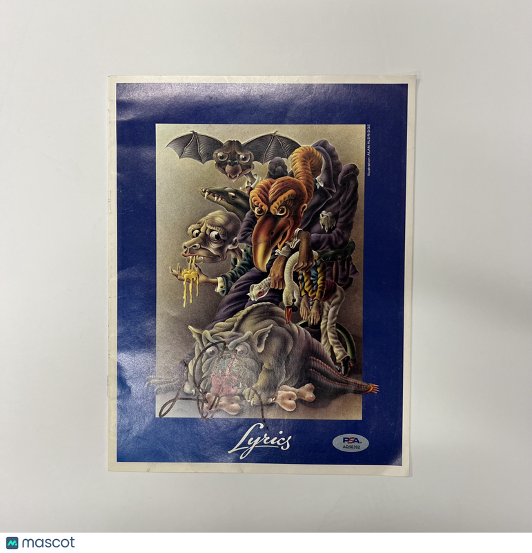 Elton John signed Lyrics magazine PSA/DNA Autographed