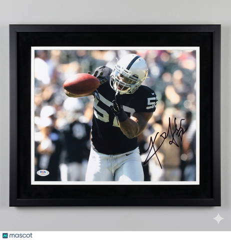 Khalil Mack Signed Oakland Raiders 11x14 Custom Framed Photo PSA Autographed
