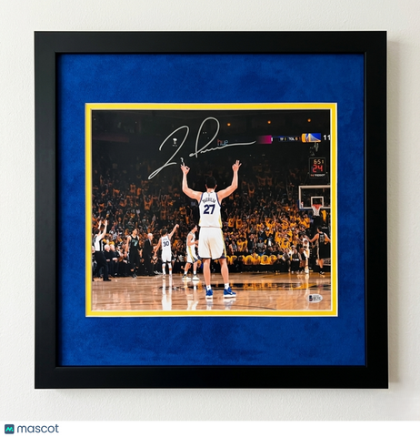 Zaza Pachulia Golden State Warriors Signed 11x14 Custom Framed Photo BAS