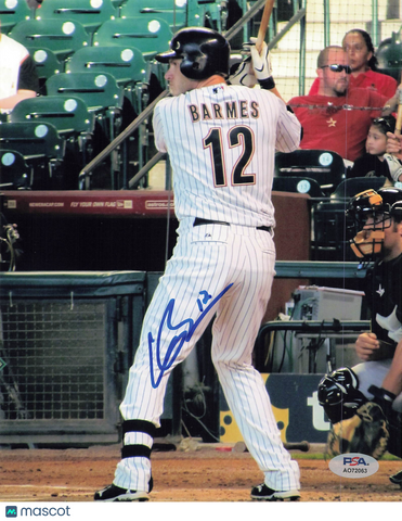 Clint Barmes Houston Astros Signed 8x10 Photo PSA