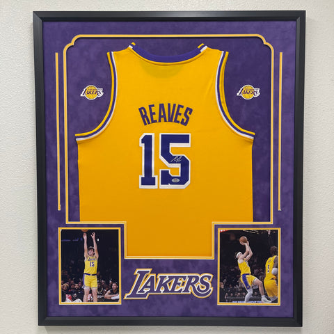Austin Reaves Signed Jersey PSA Los Angeles Lakers Autographed