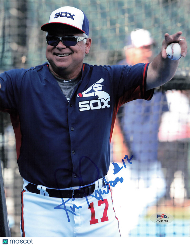 Rick Renteria Chicago White Sox Signed 8x10 Photo PSA