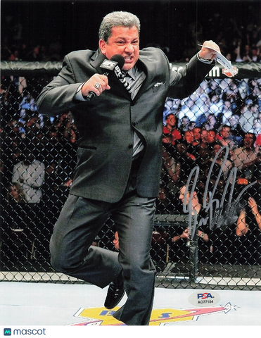 Bruce Buffer Signed Photo PSA UFC Announcer