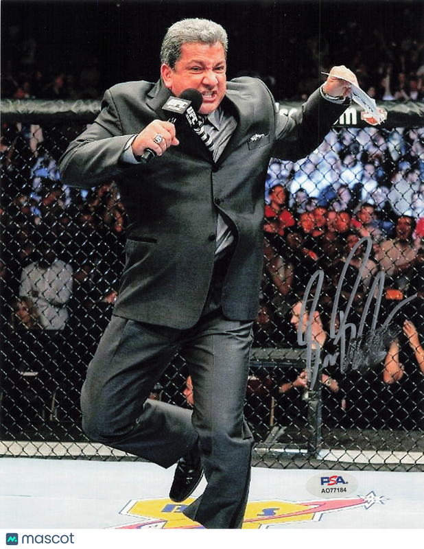 Bruce Buffer Signed Photo PSA UFC Announcer
