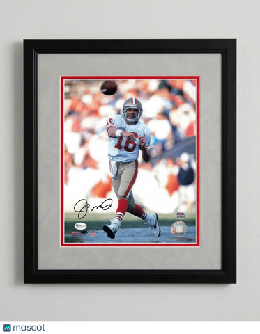 Joe Montana Signed San Francisco 49ers 8x10 Photo Framed PSA Autographed