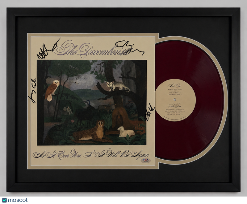 The Decemberists Signed Framed Vinyl Cover PSA As It Ever Was