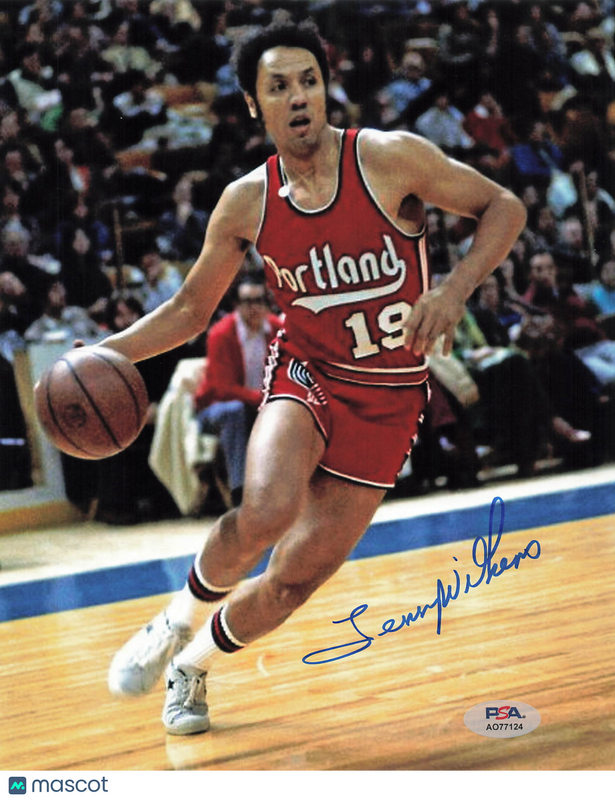 Lenny Wilkens Signed 8x10 Photo PSA Portland Trailblazers