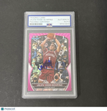 2023 Bowman University Chrome Pink #57 Jalen Hood-Schifino signed card PSA