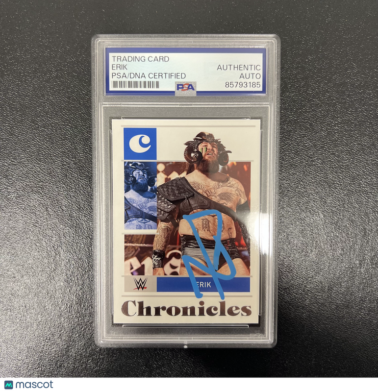 2022 Panini Chronicles WWE#60 Erik Signed Card PSA Autographed