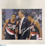 CJ McCollum, Tim Frazier and Terry Stotts Portland Signed 11x14 Photo JSA