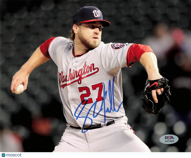 Shawn Kelley Washington Nationals Signed 8x10 Photo PSA