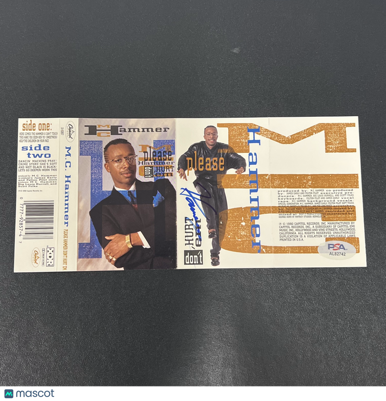 MC Hammer  Signed J-Card Cassette Tape Photo PSA Autographed
