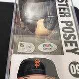 Buster Posey Signed Baseball #09 Funko Pop PSA Encapsulated Autographed