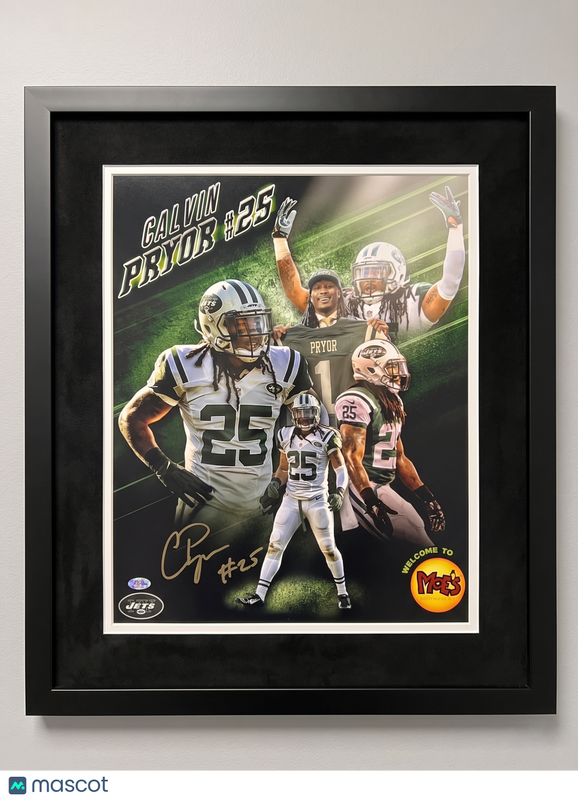 Calvin Pryor Signed New York Jets 16x20 Custom Framed Photo PSA Autographed