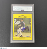 1991 Fleer #704 John Smoltz Signed Card Auto 10 PSA Slabbed Atlanta Braves