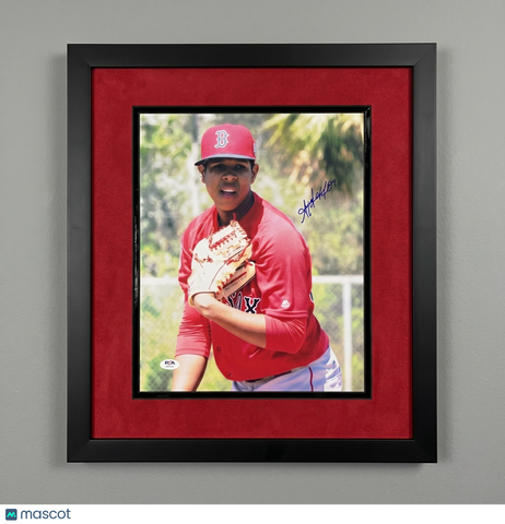 Anderson Espinoza Boston Red Sox Signed 11x14 Custom Framed Photo PSA
