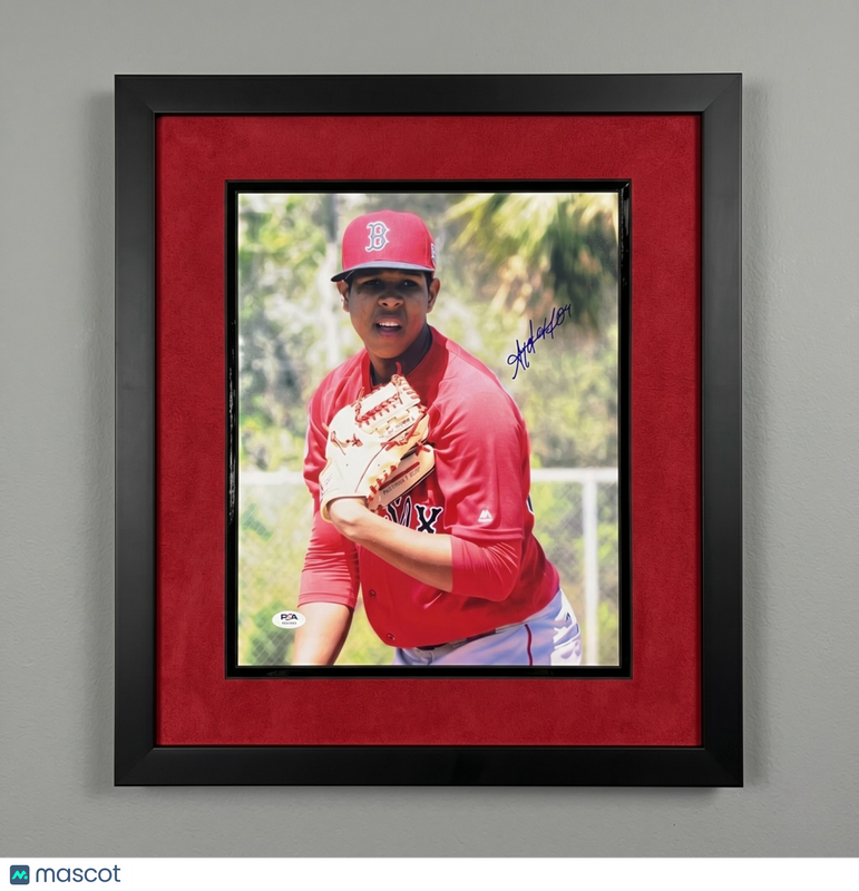 Anderson Espinoza Boston Red Sox Signed 11x14 Custom Framed Photo PSA