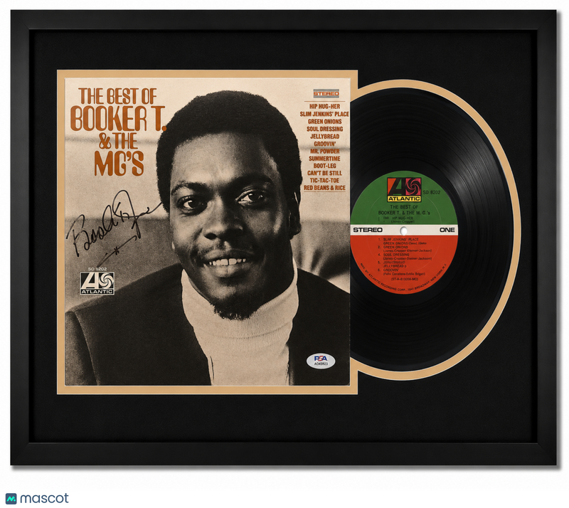 Booker T. Jones Signed The Best of Booker T. & M.G.'s Custom Framed Vinyl PSA
