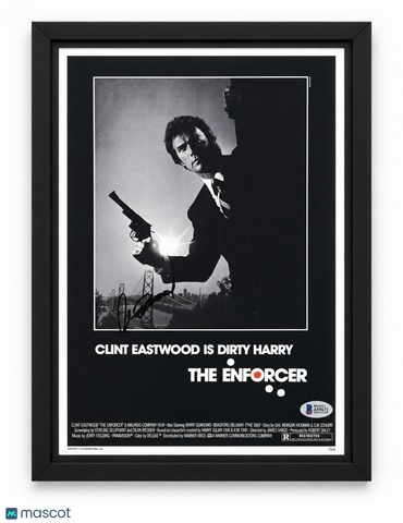 Clint Eastwood Signed 11x17 The Enforcer Framed Movie Poster BAS Auth