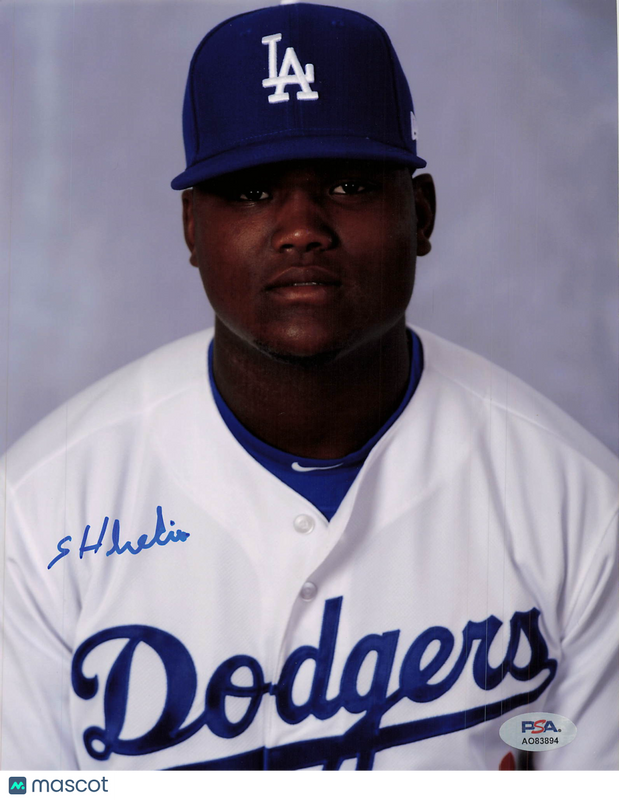 Starling Heredia Los Angeles Dodgers Signed 8x10 Photo PSA
