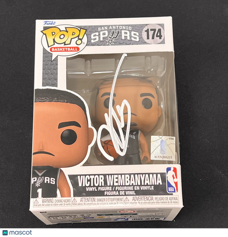 Victor Wembanyama Signed Funko Pop PSA Spurs Autographed