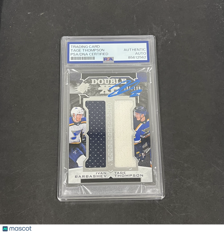 2018 Tage Thompson 2017-18 Upper Deck SPX hockey#XD-BT Signed Card PSA Autograph