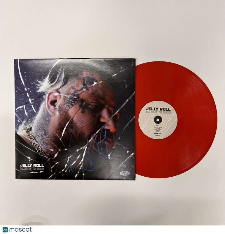Jelly Roll Signed Ballads of the Broken Vinyl Album PSA