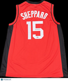 Reed Sheppard Signed Basketball Houston Rockets Jersey BAS