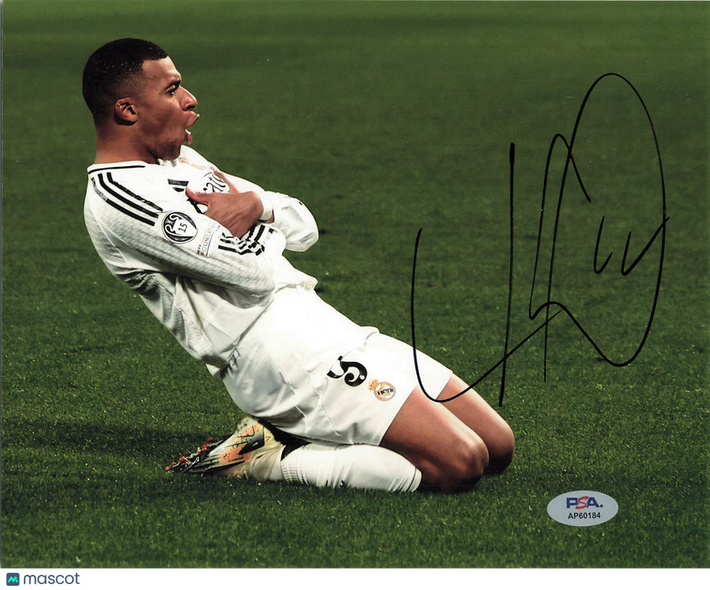 Kylian Mbappe Signed Real Madrid CF Soccer 8x10 Photo PSA Autographed