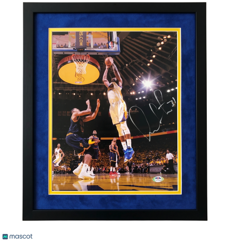 Festus Ezeli Golden State Warriors Signed 11x14 Custom Framed Photo PSA