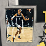 Victor Wembanyama Custom Framed Signed San Antonio Spurs Jersey PSA Autographed