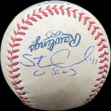 Steve Cishek and Jed Hoyer Signed Baseball MLB PSA
