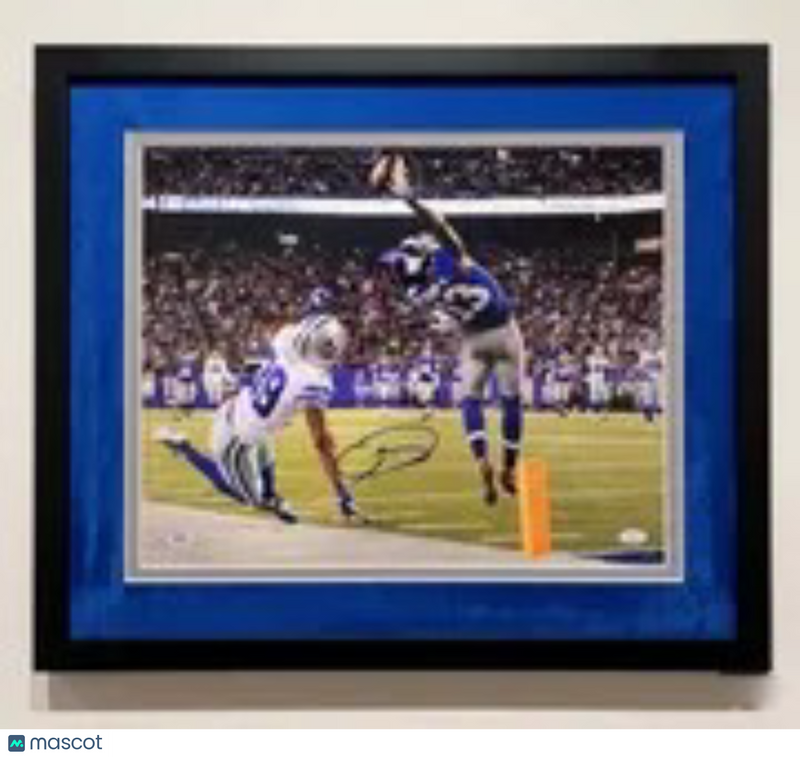 Odell Beckham Jr Signed New York Giants 16x20 Custom Framed Photo PSA Auth