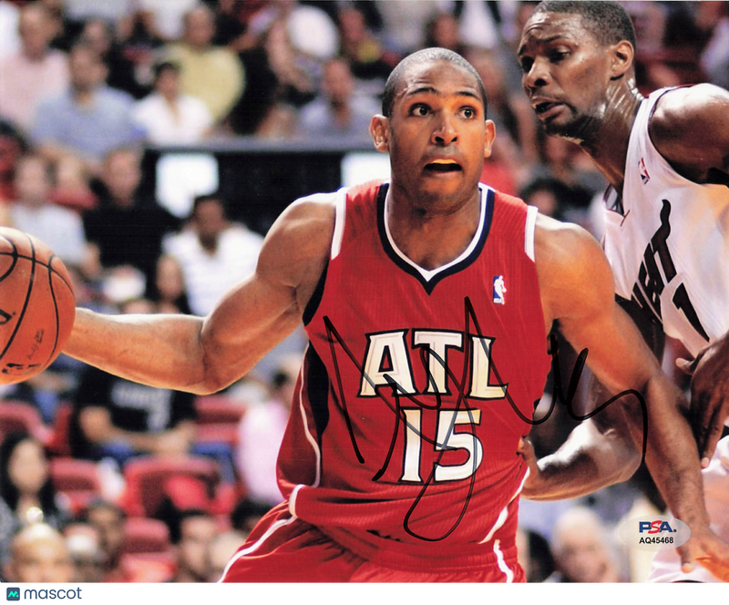 Al Horford Atlanta Hawks Signed Basketball 8x10 PSA