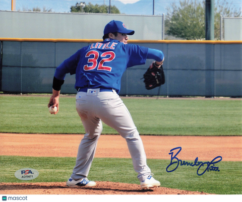 Brendon Little Chicago Cubs Signed 8x10 Photo PSA