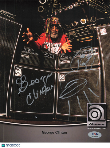 George Clinton Signed 8x12 Photo PSA Autographed