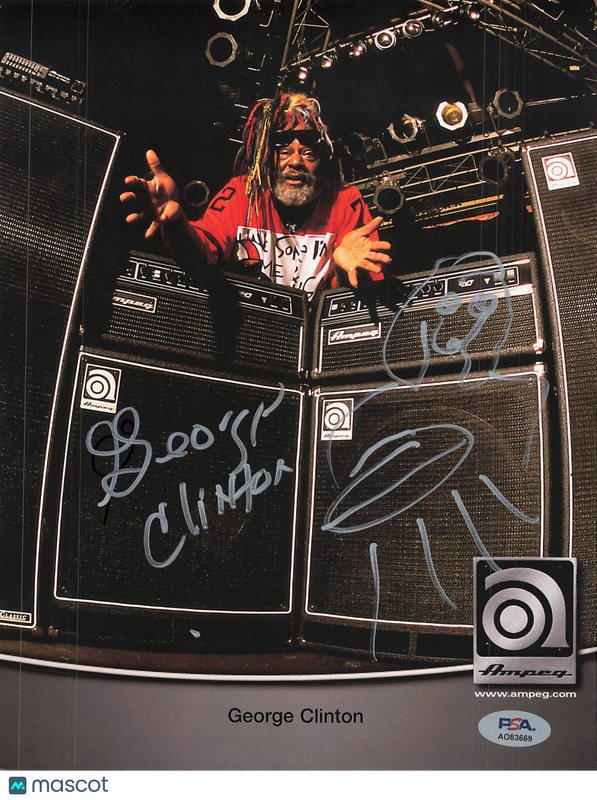George Clinton Signed 8x12 Photo PSA Autographed