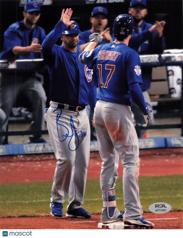 Brandon Hyde Chicago Cubs Signed 8x10 Photo PSA