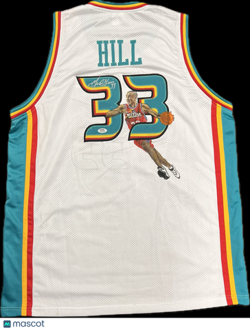 Grant Hill Signed Jersey PSA Detroit Pistons Autographed